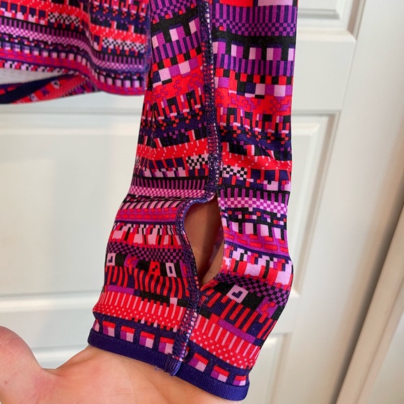 Nike Pro Half Zip Aztec Print - Picture 2 of 6